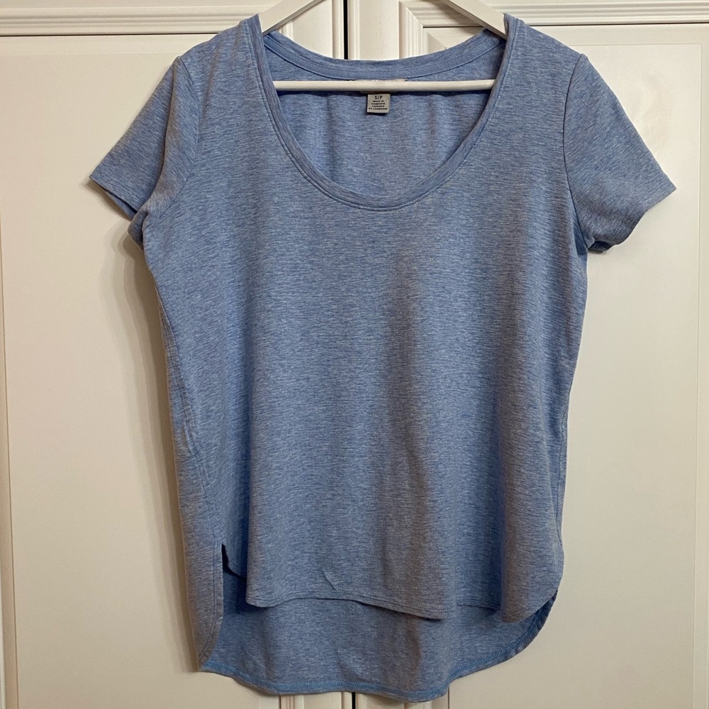 Tommy Bahama Women’s Small Ashby Isles Blue Short Sleeve T Shirt Scoop Neck